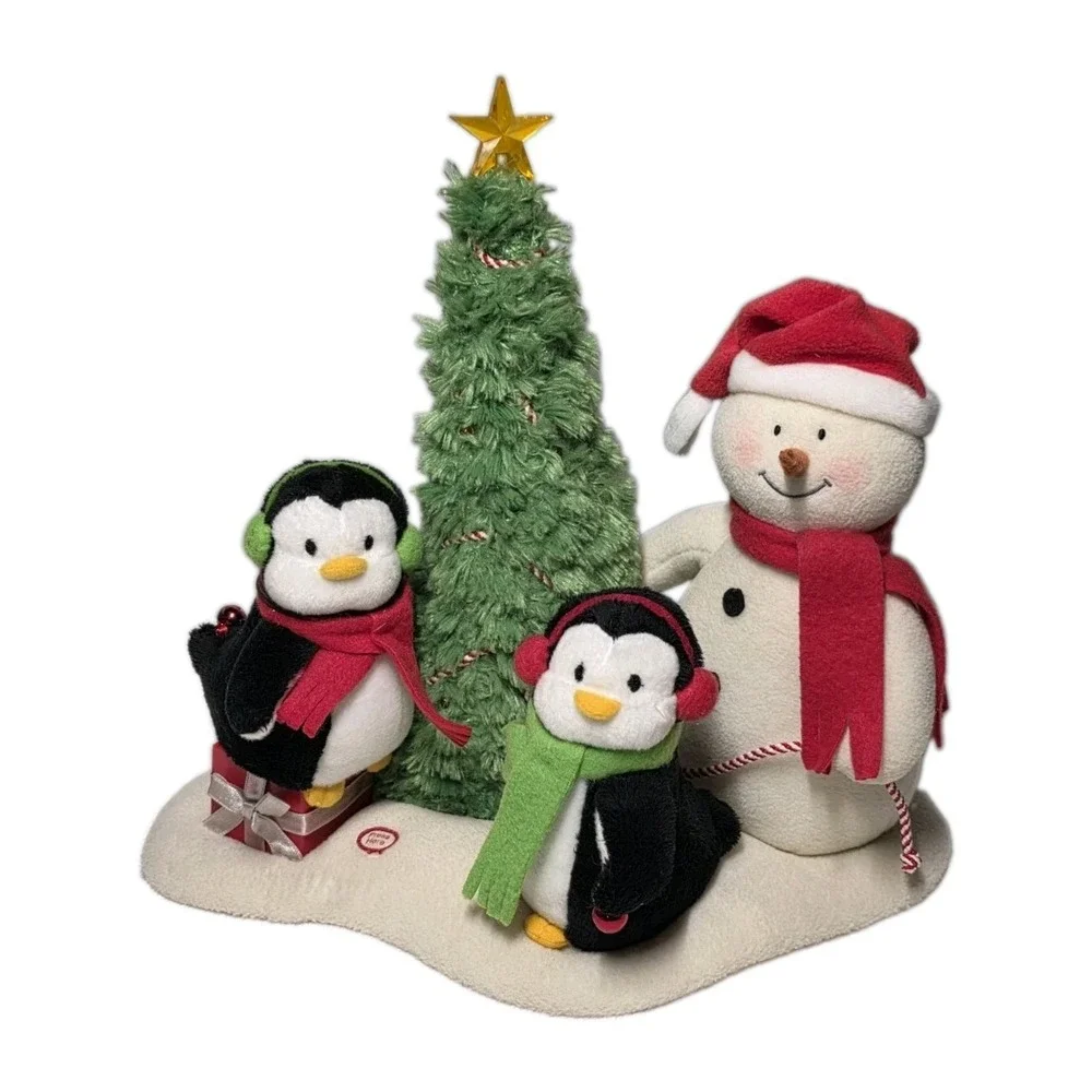 Hallmark Jingle Pals Very Merry Trio Snowman & Penguins Singing 2006 Works